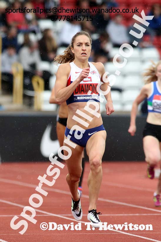 Womens 400 metres, British Championships, Birmingham. Photo: David T. Hewitson/Sports for All Pics